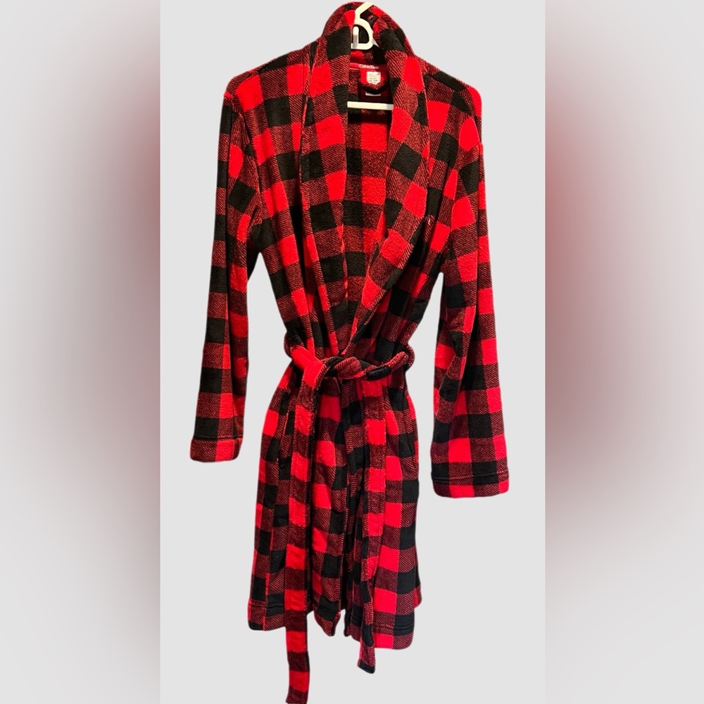 Calvin Klein Buffalo Plaid Bathrobe